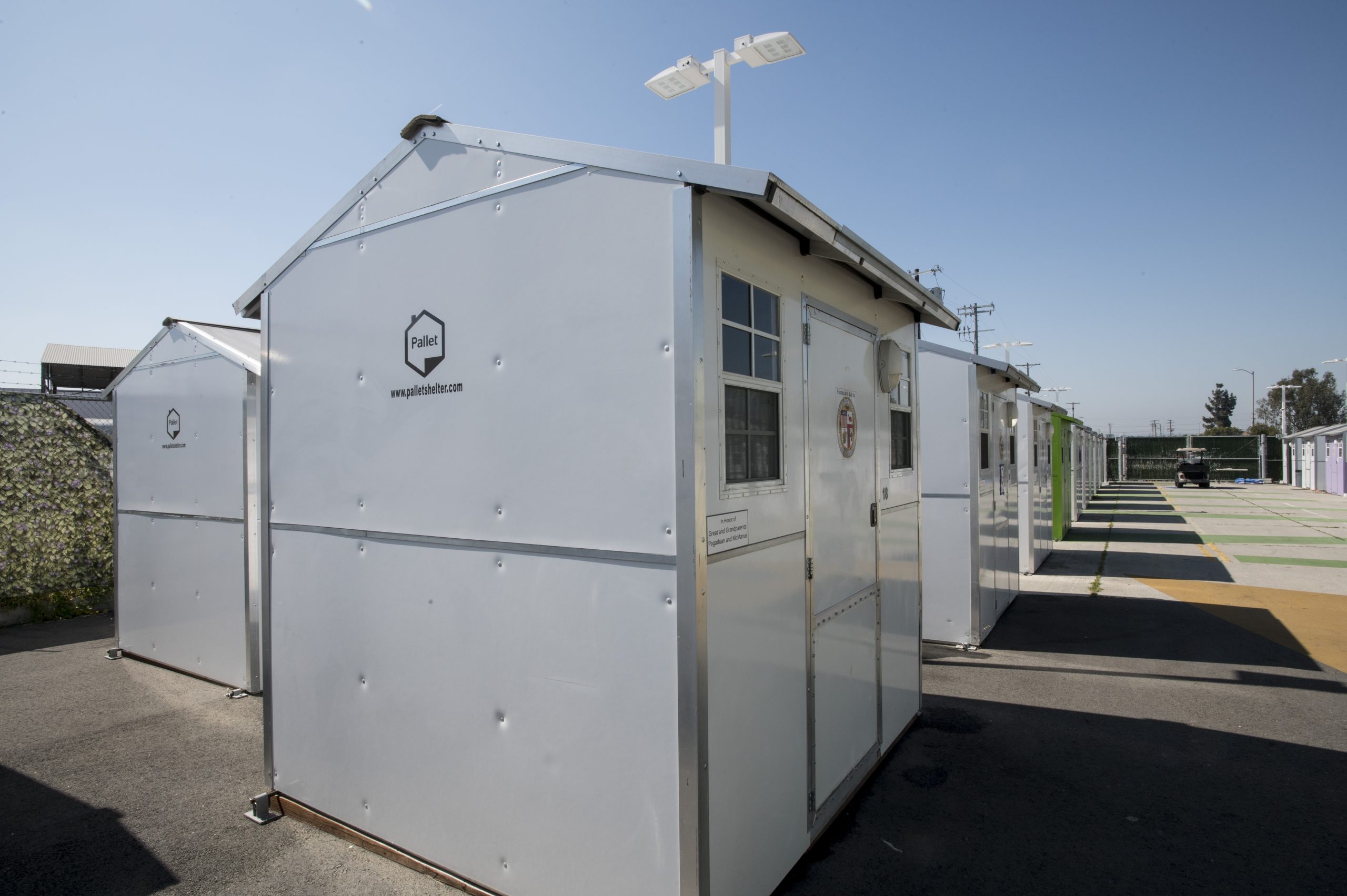Whitsett West Tiny Home Village Pallet Shelters Photo: Ron Hall
