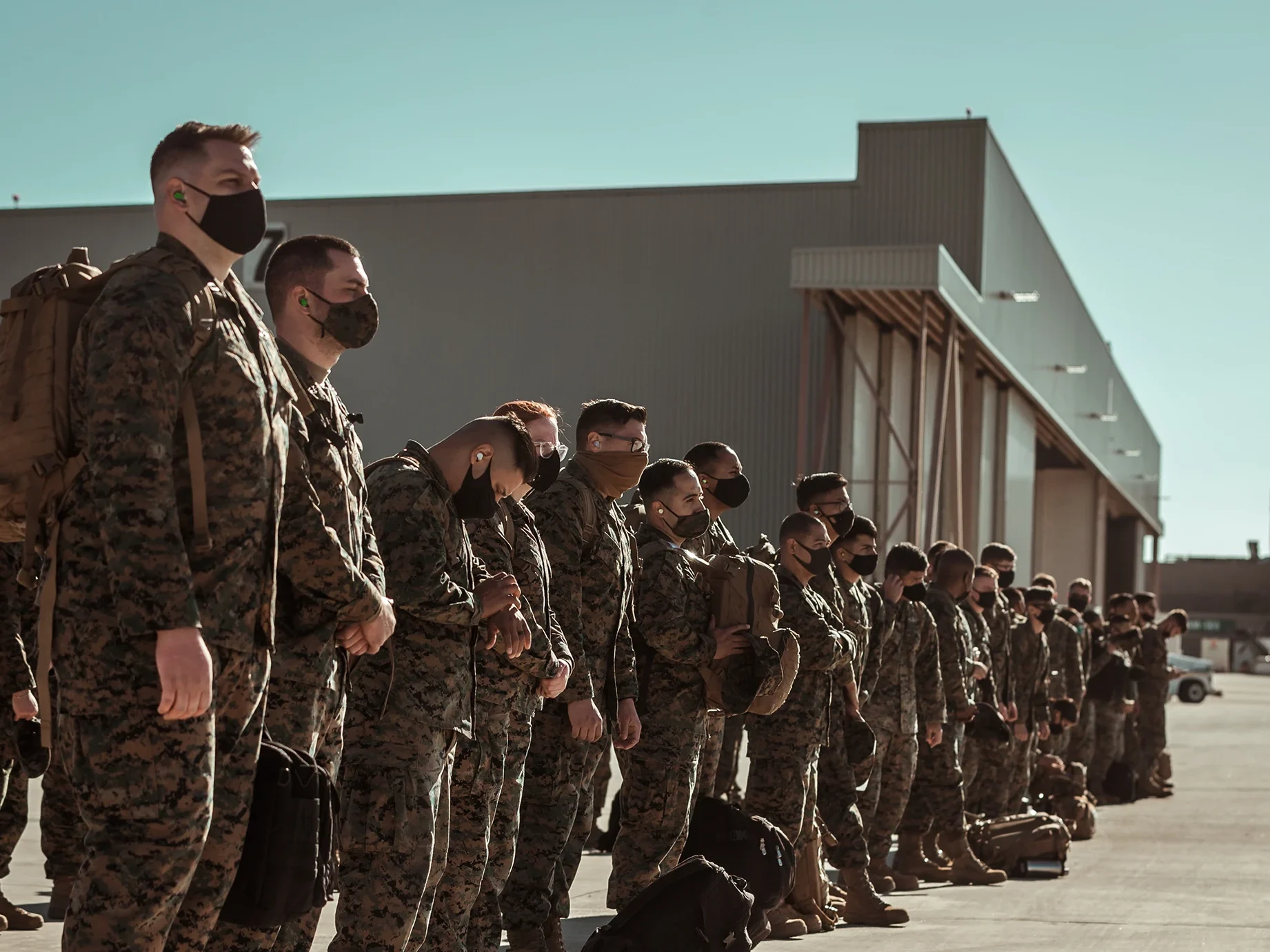 U.S. Marines and Sailors with Task Force Arlington deploy to Arlington, Texas